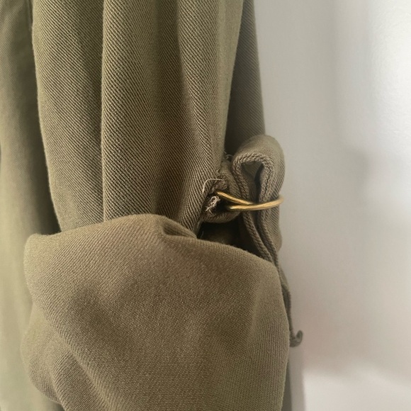 Peace & Pearls Olive Green Jacket Size S - Picture 9 of 9